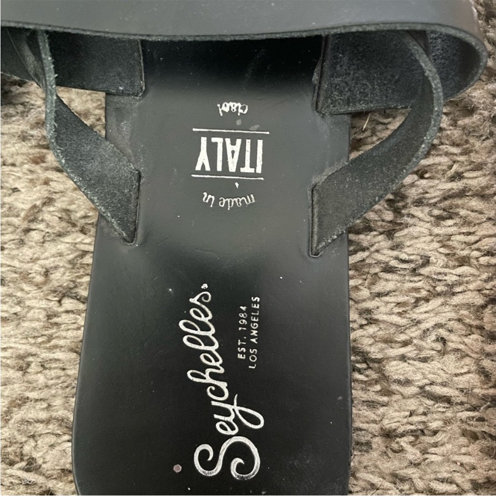 Seychelles Black Sandals Made in Italy